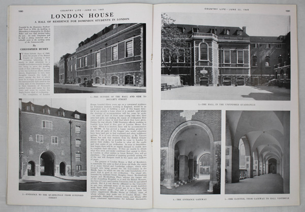 London House, A hall of residence for Dominion Students in London