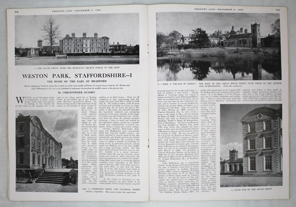 Weston Park (Part-1), The Home of The Earl of Bradford