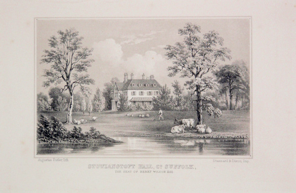 Stowlangtoft Hall, The Seat of Henry Wilson Esq,