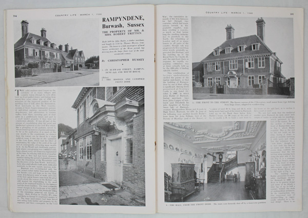Rampyndene, Burwash, Sussex.  the property of Mr and Mrs Robert Tritton