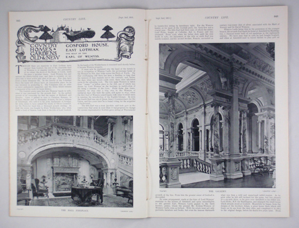 Gosford House, The Seat of The Earl of Wemyss