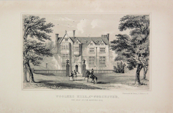 Woolers Hill,  The Seat of C E Hanford, Esq