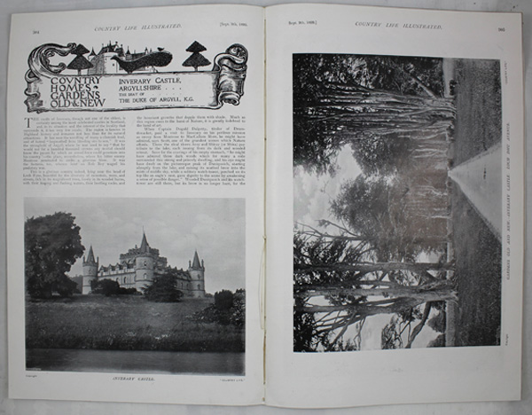 Inverary Castle, the seat of The Duke of Argyll, K.G.