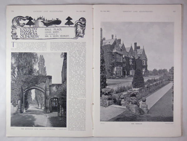 Hall Place, the Residence of Mr S Hope Morley