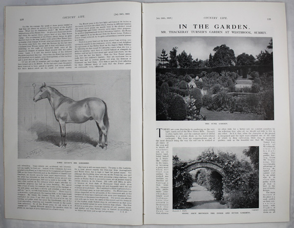 Westbrook House, Mr. Thackeray Turner's Garden