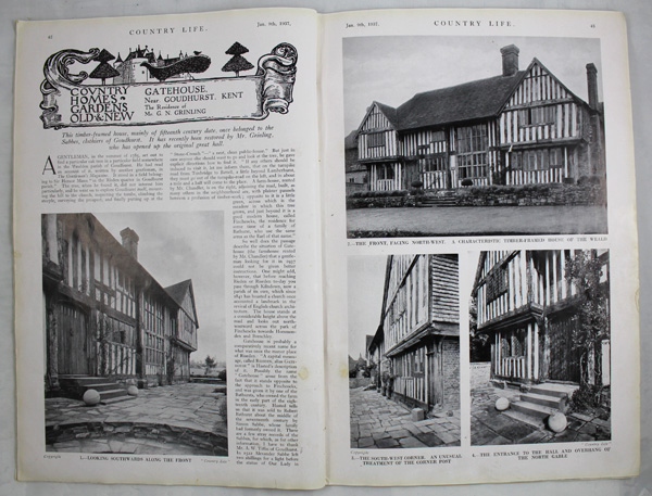 Gatehouse, Near Goudhurst, The residence of Mr. G. N. Grinling