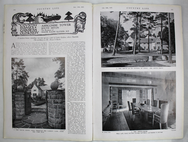 Ashcombe Tower, the Residence of Major Ralph Rayner, M. P.