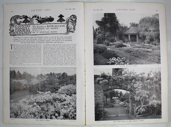 Rowallane Saintfield (the garden), the residence of Mr. H. Armytage Moore