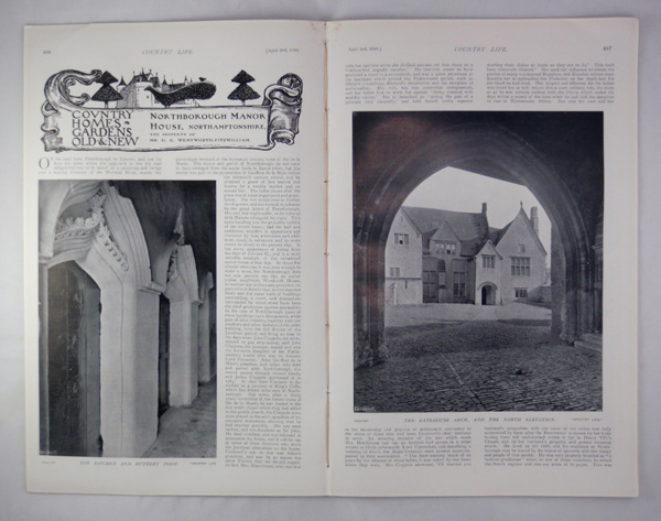 Northborough Manor House, the property of Mr G. C. Wentworth-Fitzwilliam