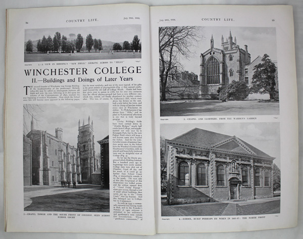 Winchester College (part-2), Buildings and Doings of Later Years