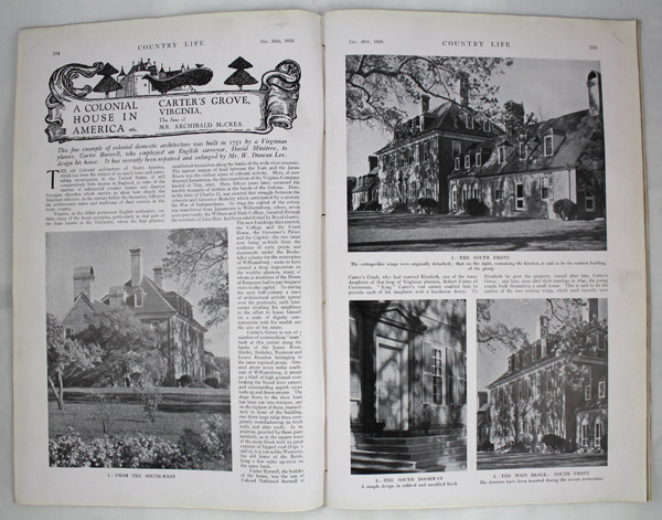 Carter's Grove, The Seat of Mr. Archibald McCrea