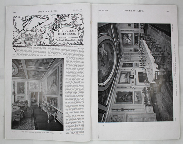 The Queen's Doll's House (part-2), the palace and their Majesties the King and Queen of Lilliput