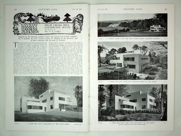 High Cross House, Dartington, the Residence of Mr W. B. Curry, built by Howe & Lescaze
