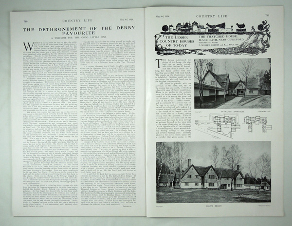 The Thatched house, Blackheath, near Guildford, designed by Messrs. P. Morley Horder and B. A. Poulter