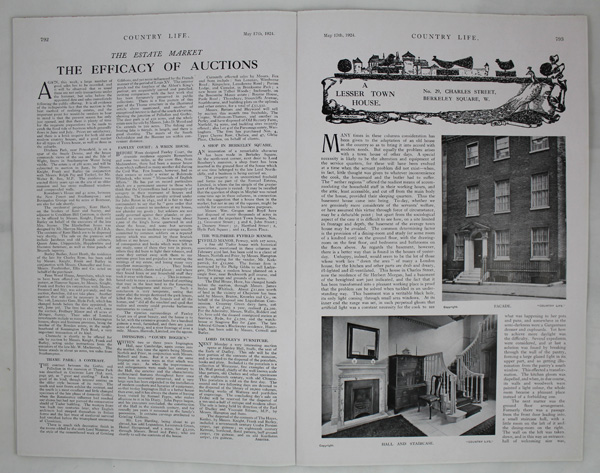 No. 29, Charles Steet, Berkeley Square, W.