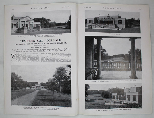 Templewood, Norfolk. Designed by the Hon. John Seely FRIBA and Mr Paul Paget AIAA