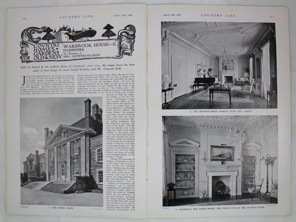 Warbrook House (Part 2), the Residence of Mrs Humphreys-Owen