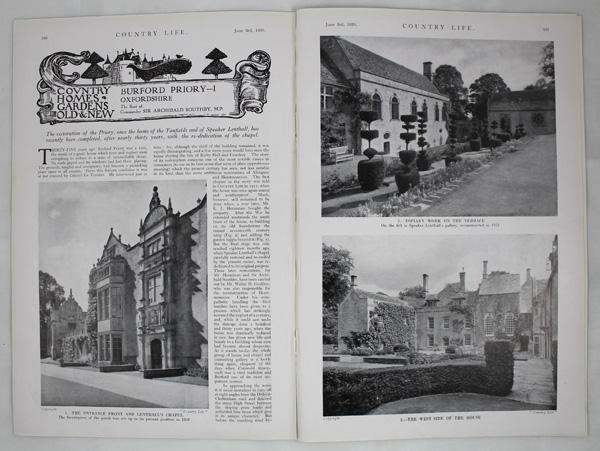 Burford Priory (Part 1), The Seat of Commander Sir Archibald Southby, M.P