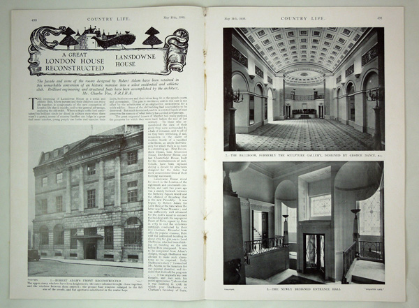 Lansdowne House in London