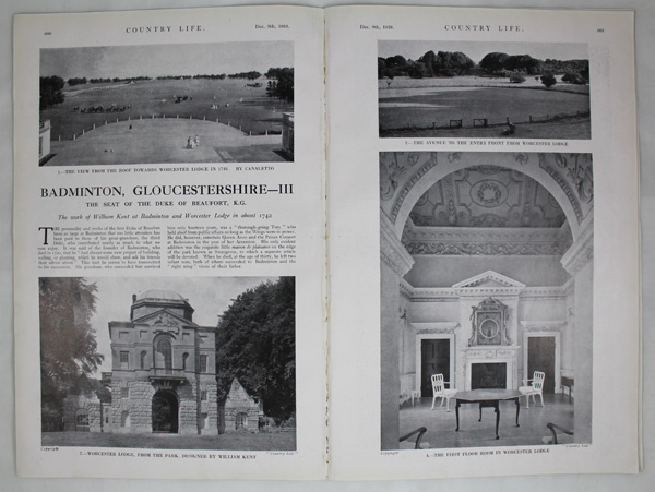 Badminton House (part-3), the seat of the Duke of Beaufort, K.G.