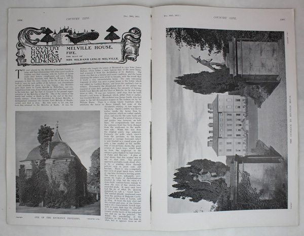 Melville House, The Seat of Mrs Milbank Leslie Melville