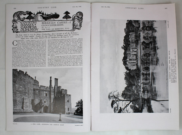 Berkeley Castle (Part 1), the Seat of The Earl of Berkeley, F.R.S.