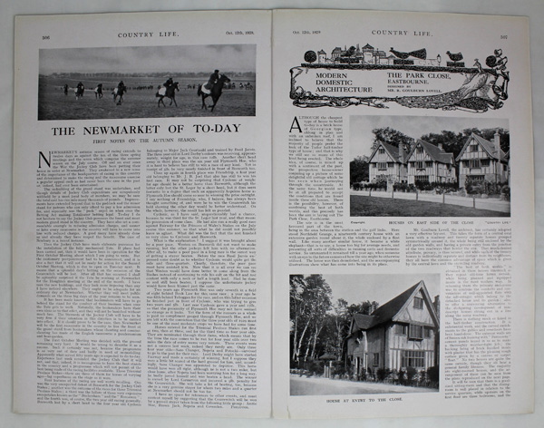 The Park Close, Designed by Mr. R. Goulburn Lovell