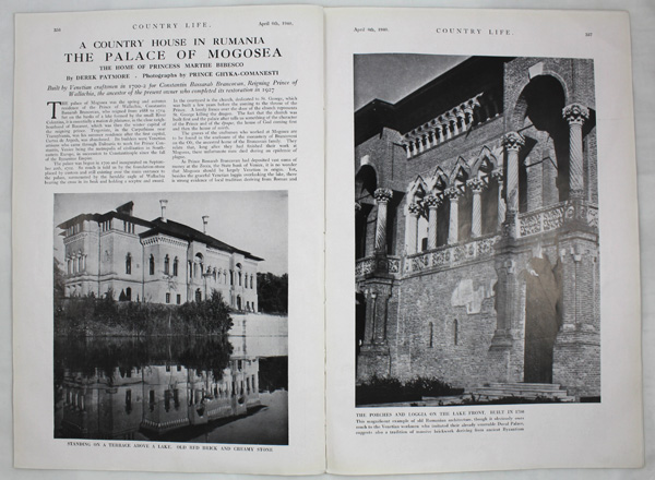 The Palace of Mogosoaia, The Home of Princess Marthe Bibesco 