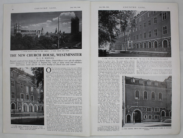 The New Church House, Westminster, Designed by Sir Herbert Baker