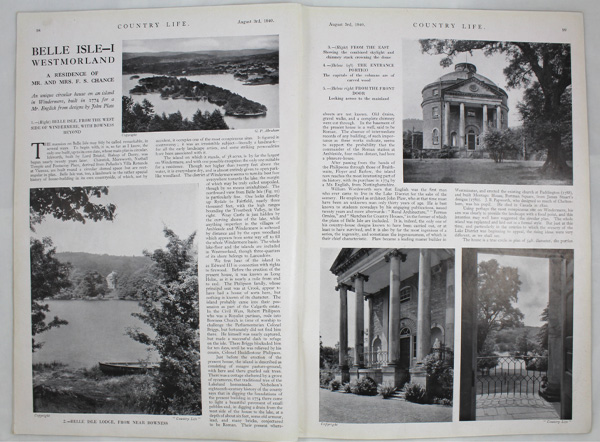 Belle Isle (Part 1), A Residence of Mr. and Mrs. F. S. Chance