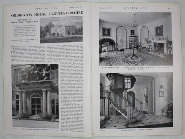 Oddington House, The Home of Major Harry Talbot Rice