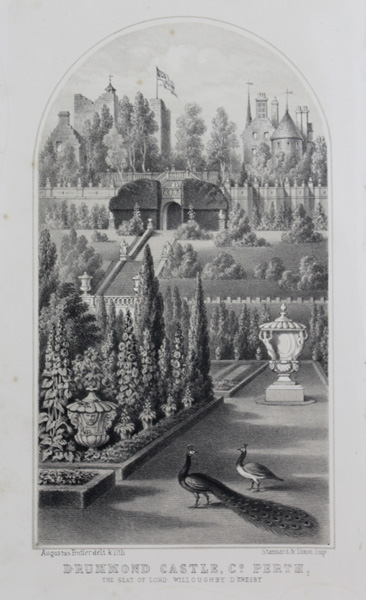 Drummond Castle, the seat of Lord Willoughby D'eresby