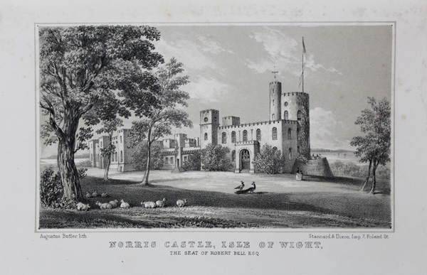 Norris Castle, the seat of Robert Bell, Esq