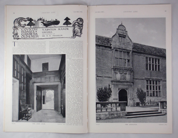 Yarnton Manor in Oxfordshire, The residence of Mr. H. R. Franklin