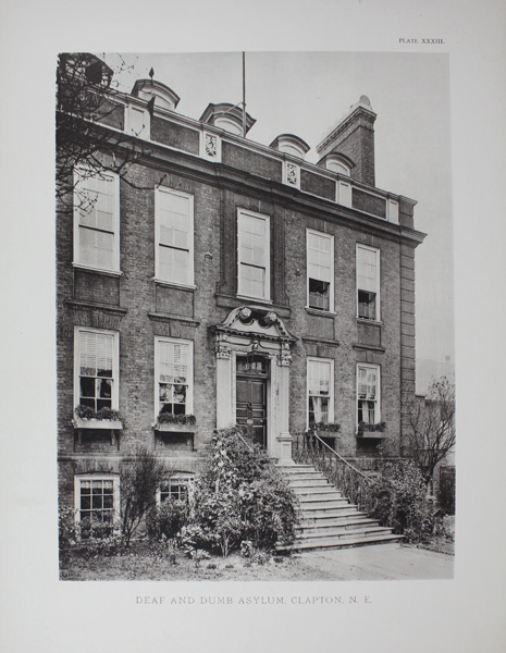 Deaf and Dumb Asylum, Clapton (photograph illustration)