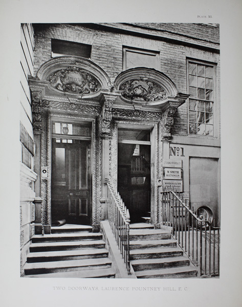 Two Doorways, Laurence Pountney Hill, E. C. (photograph illustration)