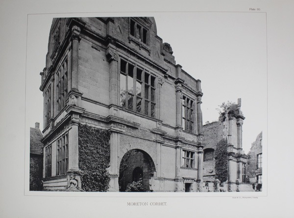 Moreton Corbet Castle (photograph illustration and details)