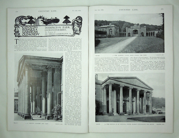 Dodington Park, The Property of Sir Gerald Codrington, Bt.