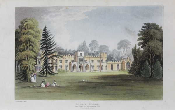 Sophia Lodge, Clewer, (view from the lawn), The Seat of William Dawson, Esq