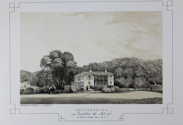 Feniscowles Hall, The Seat of Sir William Feilden, Bart, M.P