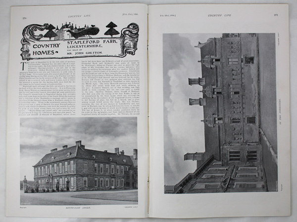 Stapleford Park, The Seat of Mr John Gretton