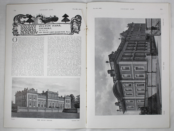 Oulton Park, The Seat of Sir Phillip Grey-Egerton, Bart