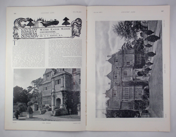 Water Eaton Manor, The Residence of The Late Mr G. F. Bodley. R. A