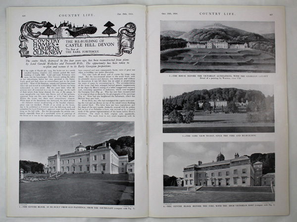 The Re-building of Castle Hill in Devon, The Seat of the Earl Fortescue