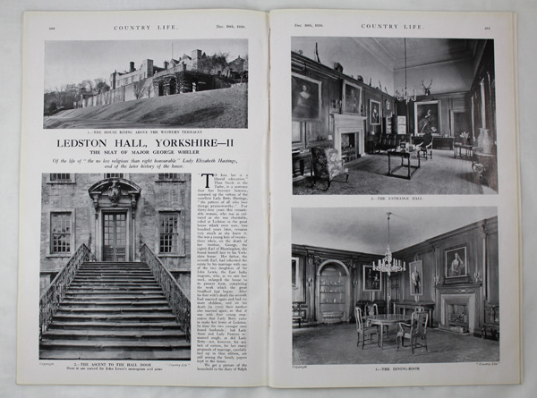 Ledston Hall (Part 2) The Seat of Major George Wheler