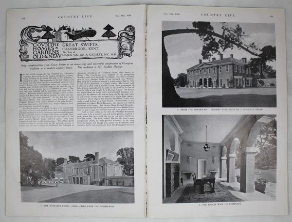Great Swifts, Cranbrook, The Seat of Major Victor A. Cazalet, M.C., MP