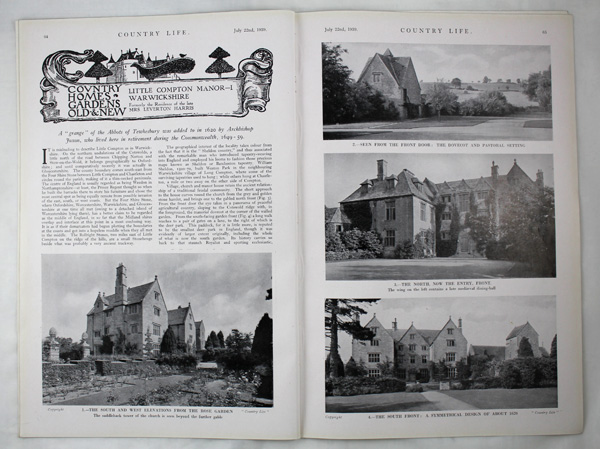 Little Compton Manor (Part 1), Formerly the Residence of the Late Mrs Leverton Harris