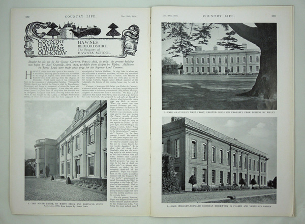 Hawnes Park (Haynes Park), The Property of Hawnes School