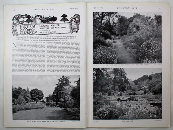 Mount Usher Gardens, Ashford, County Wicklow, The Residence of Mr E. H. Warpole
