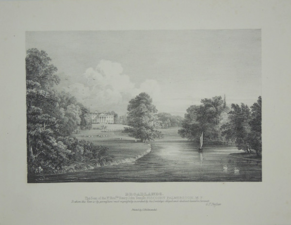 Broadlands, The Seat of the Right Hon. Henry John Temple. Viscount Palmerston, M.P